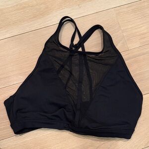 ALO Yoga Black Mesh Sports Bra, Size S